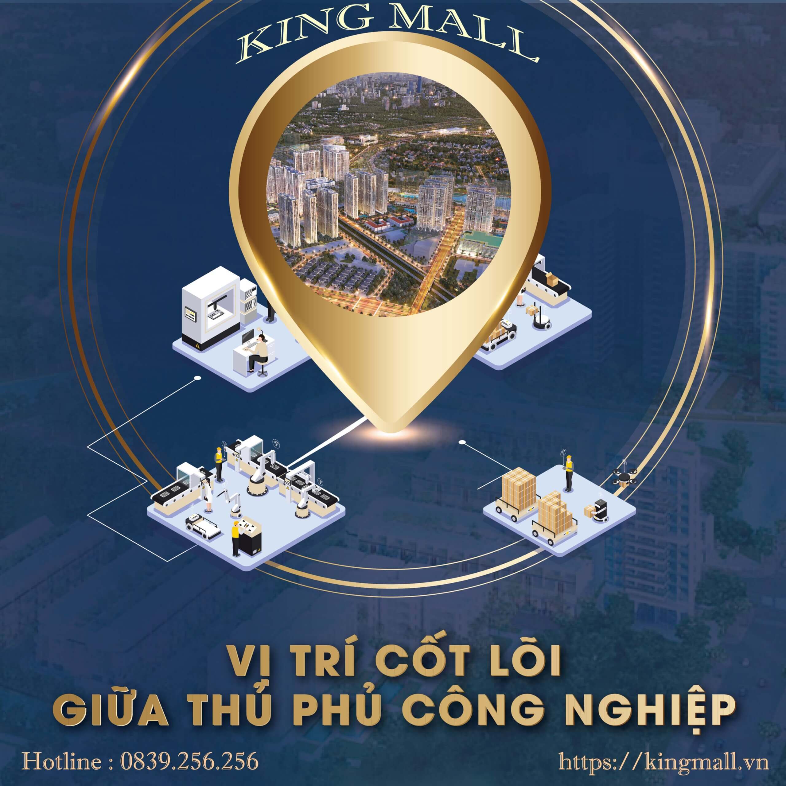 King Mall Long An nằm trong lõi khu công nghiệp tại Đức Hòa - Long An